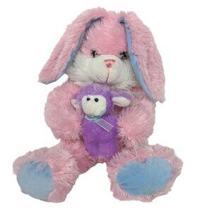 Goffa Pink Easter Bunny Rabbit Stuffed Animal 22 Inch